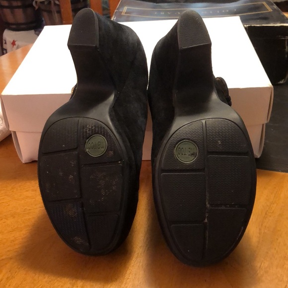 Vintage Me Too Simone deleted Black Suede 10 Clog with box - Picture 8 of 11